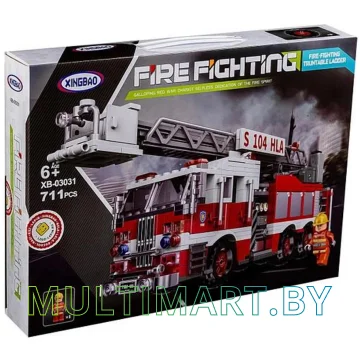 Конструктор XingBao Fire Fighting XB-03031 Пожарная машина с лестницей